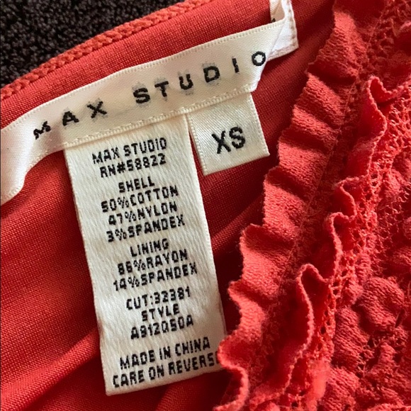 Max Studio extra small red dress - Picture 2 of 2